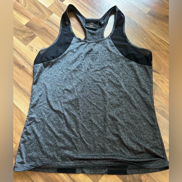 Harley-Davidson Gray and Black Sleeveless Tank Top - Picture 5 of 5